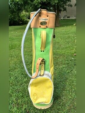 Rare Vintage Titleist 6-Way Retro Pastel Golf Bag w/ Carry Strap - Made is USA